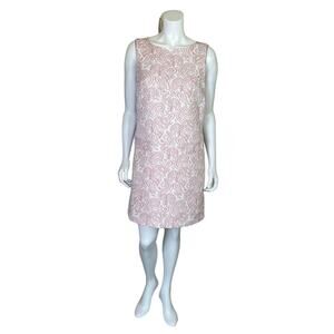 Victoria Beckham for Target | Women Pink Paisley Tapestry Shift Dress | Size: M